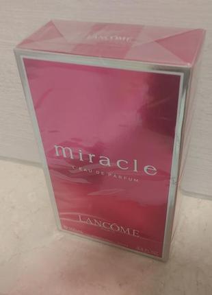 Lancôme miracle 100 мл. оригінал. парфумована вода духи парфюм edp.2 фото