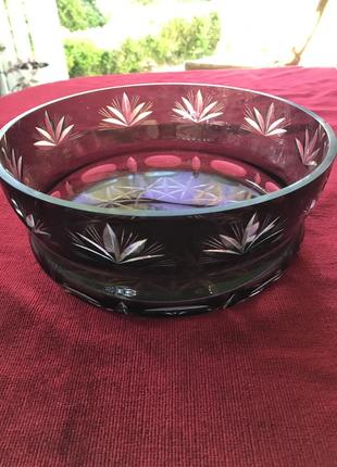 Салатник-кольоровий кришталь.