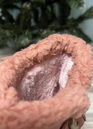 Зимние розовый угги на меху4 фото