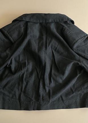 Черный укороченный кроп пиджак2 фото