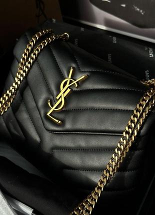 Сумка клатч premium ysl small loulou in quilted leather3 фото