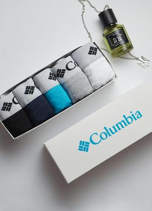 Чоловічі труси 5шт columbia у подарунковій упаковці.u78