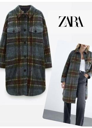 Рубашка шерстяная женская zara