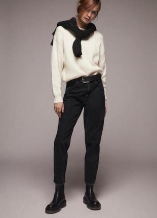 Джинсы мом с высокой посадкой Zara джинсы Mom