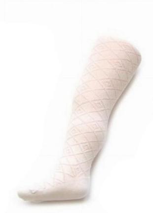 Колготки трикотаж ажурної в'язки для дівчинки be snazzy ra-07-5 080-86 см (9-18 months) білий