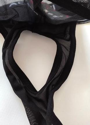 Трусики с секретом мужские черные джоки трусы секси эротическое эротическое одеяние 🍓 мужская стринги с доступом прозрачная сеточка 🍆4 фото