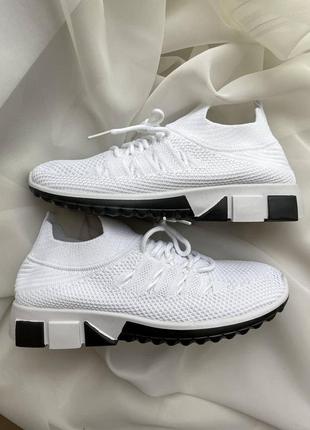 Женские кроссовки  sneakers black white v2