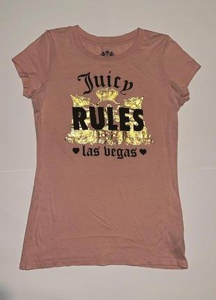 Juicy couture pink “juicy rules” las vegas shirt1 фото