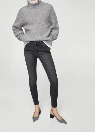 Жіночі темно-сірий облягаючі джинси, хs3 фото