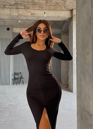 Тепла сукня рубчик 8