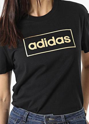 Футболка adidas gold logo жіноча базова