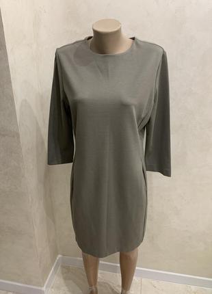 Женское платье платье сукня серая uniqlo базовое вечернее