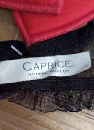 Caprice комплект женского нижнего белья черно красный в клетку польша размер 75a, 75b7 фото