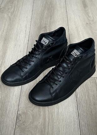 Кожаные кеды кроссовки converse