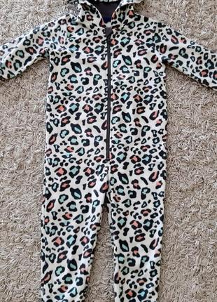 Флисовый слип, пижама, кигуруми lupilu 110-116 размера.3 фото