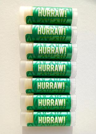 Hurraw! pitta lip balm кокос, м'ята, лемонграс бальзам для губ 4,8 г3 фото