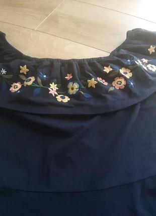 Плаття з вишивкою квітами2 фото