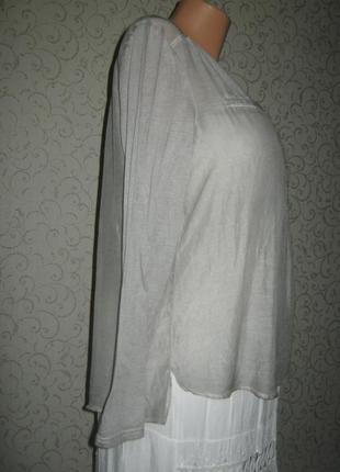 Літня блуза туніка шовк + бавовна6 фото
