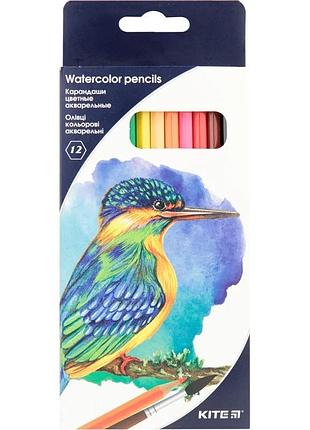 Карандаши цветные акварельные kite k18-1049, 12 шт. (4251458700233)