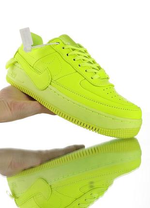 Кроссовки женские nike air force 1 jester, желтые (найк аир форс, найки, кросівки)2 фото