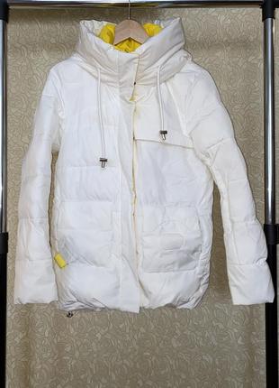 Куртка зимняя белая1 фото