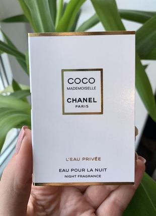 Chanel coco mademoiselle leau privée ночные духи для женщин