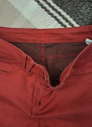 Красные прямые штаны3 фото