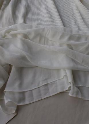 Красивая белая блуза гофре от next большой размер8 фото