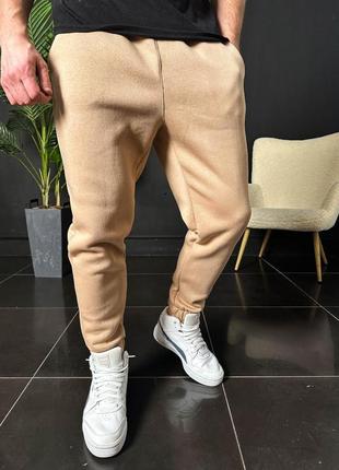 Мужские спортивные штаны зимние на флисе, молодежные теплые спортивные штаны в разных цветах