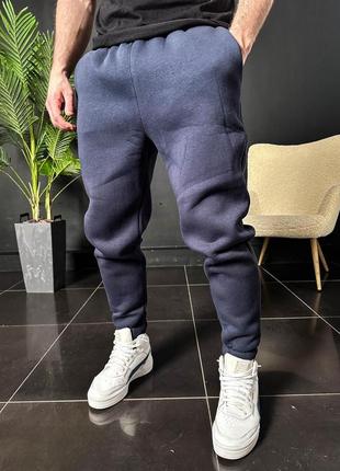 Мужские спортивные штаны зимние на флисе, молодежные теплые спортивные штаны в разных цветах4 фото