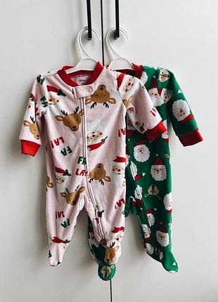 Человечек флисовый картерс, carters, слип, ромпер, флиска, 0-3 м, 3м