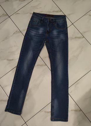 Синие джинсы подростковые мужские s 13-14-15-16 лет (26) vingvgs jeans3 фото