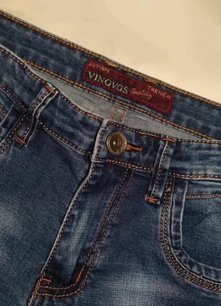 Синие джинсы подростковые мужские s 13-14-15-16 лет (26) vingvgs jeans6 фото