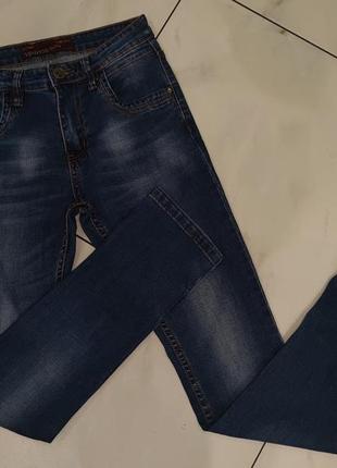 Синие джинсы подростковые мужские s 13-14-15-16 лет (26) vingvgs jeans1 фото