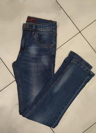 Синие джинсы подростковые мужские s 13-14-15-16 лет (26) vingvgs jeans10 фото