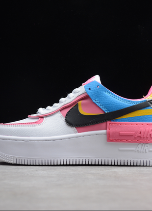 Кроссовки женские nike air force 1 shadow, белые (найк аир форс, найки, кросівки)