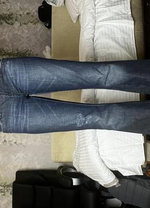 Кльош джинси на низькій посадкі3 фото