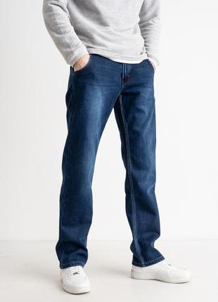 Зимние мужские джинсы на флисе стрейчевые fangsida, турция6 фото