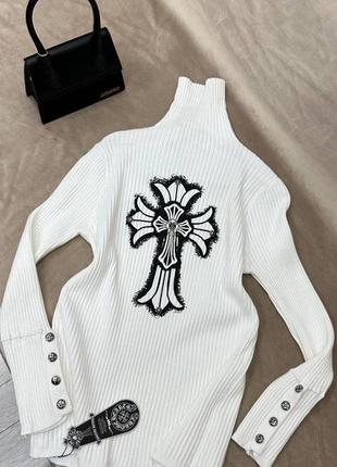 Водолозка в стиле chrome hearts