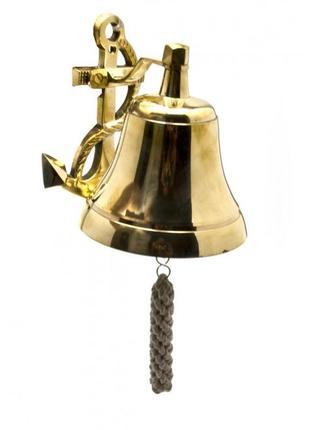 Дзвін ринда з якорем бронза  (d-12 см h-14,5 см)