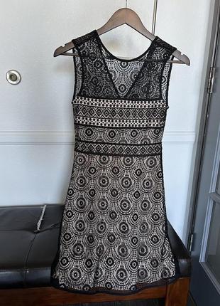 Сукня плаття з ажурною вставкою відкрита спинка3 фото