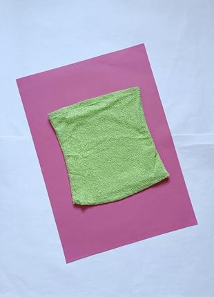 Супермодний ідеальний топ фактурний без бретелів