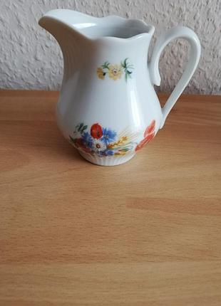 Молочник фарфоровый "маки" германия