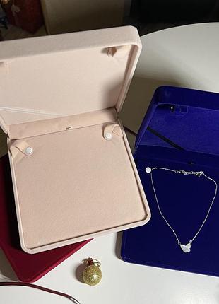 Оксамитовий футляр під кольє, цепочки коробка для колье