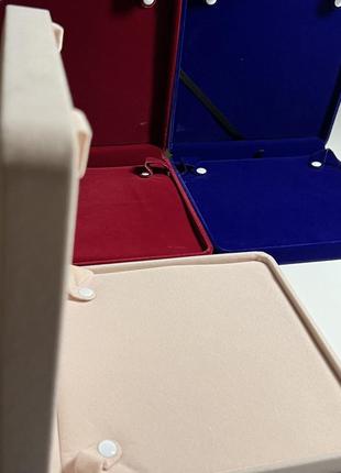 Оксамитовий футляр під кольє, цепочки коробка для колье