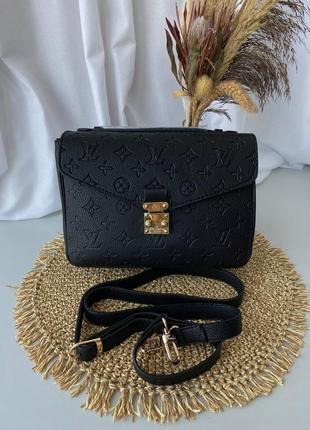 Женская сумка louis vuitton metis black люкс качество