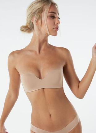 Бюстгальтер балконет 2ой пуш-ап без каркасов 1511 luna бежевый