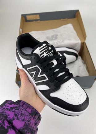 New balance bb480, черный белый цвет <unk> bb480lba, оригинальные кроссовки new bb480, черный черный оригинал мужские кожа2 фото