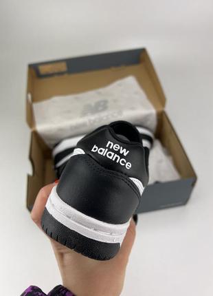 New balance bb480, черный белый цвет <unk> bb480lba, оригинальные кроссовки new bb480, черный черный оригинал мужские кожа4 фото