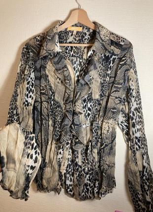 Блуза леопардова
